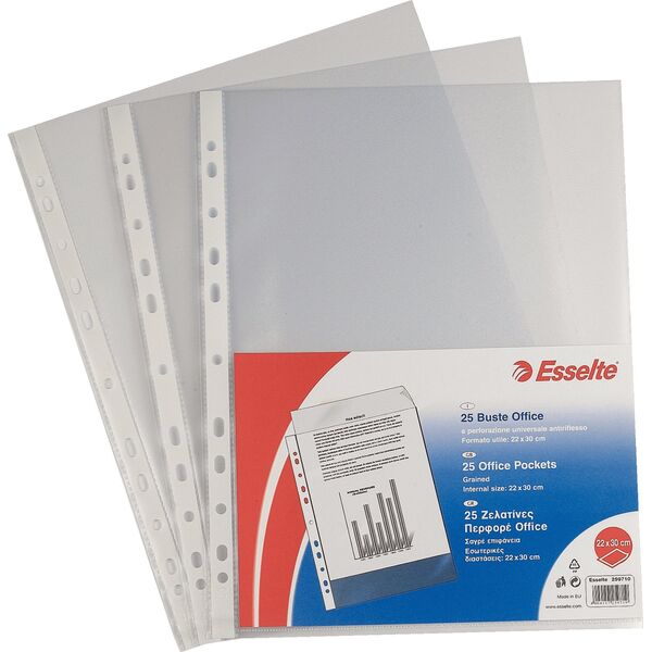 HP Sleeves Esselte, A3, 75 microns, matt, vertical, pack of 50 pcs.