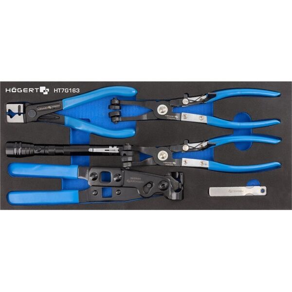Högert Technik HOGERT CLAMPING PLIERS 5 pcs.