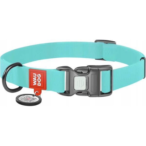 Collar WAU DOG OBROŻA WATERPROOF L 2,5/34-49cm   PVC ŚWIECĄCA W CIEMNOŚCI
