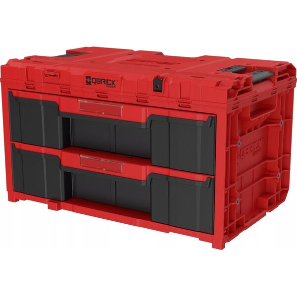 Qbrick Tool box with drawers Qbrick System ONE 2.0 DRAWER 2 Plus TOOLBOX EXPERT RED Ultra HD Custom