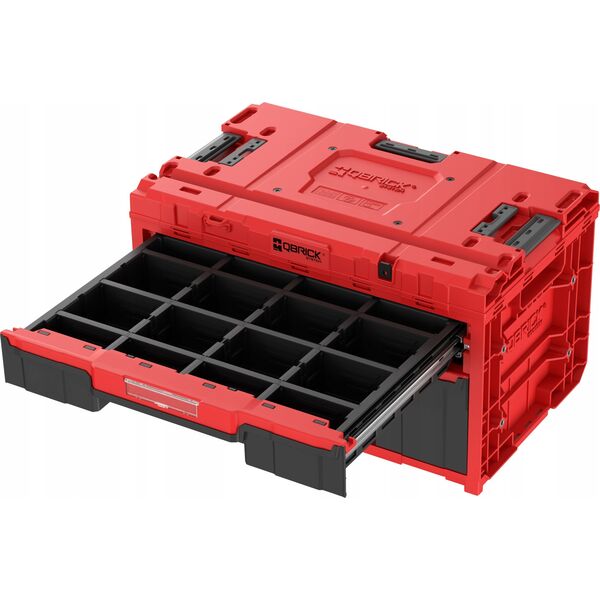 Qbrick Tool box with drawers Qbrick System ONE 2.0 DRAWER 2 Plus TOOLBOX EXPERT RED Ultra HD Custom