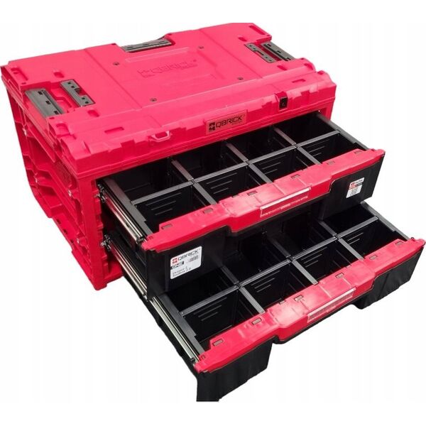 Qbrick Tool box with drawers Qbrick System ONE 2.0 DRAWER 2 Plus TOOLBOX EXPERT RED Ultra HD Custom