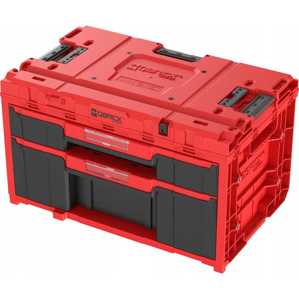 Qbrick Tool box with drawers Qbrick System ONE 2.0 DRAWER 2 Plus TOOLBOX EXPERT RED Ultra HD Custom