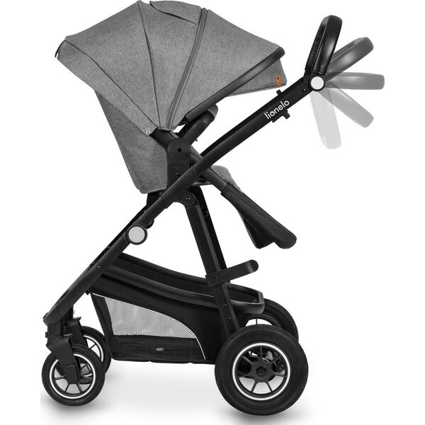 Wózek Lionelo Universalus vežimėlis Lionelo Bianka 3in1, grey