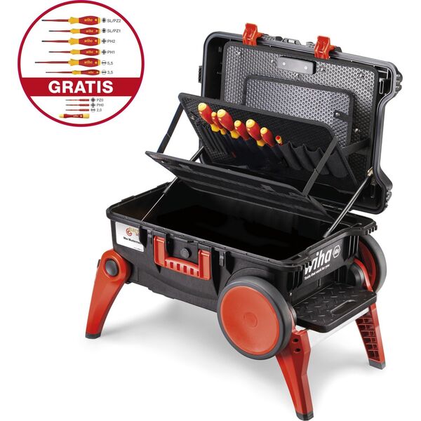 Wiha Wiha tool case XXL III, tool box (black/red, (empty))