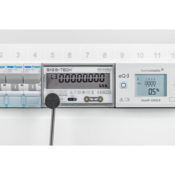 HomeMatic IP Homematic IP interface for digital electricity meters (HmIP-ESI-LED), measuring device (white)