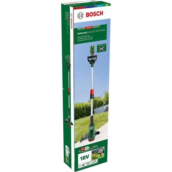 Bosch Bosch cordless lawn trimmer UniversalGrassCut 18V-26-500 Solo, 18Volt (green/black, without battery and charger, POWER FOR ALL ALLIANCE)