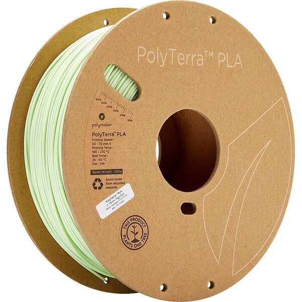 Poly Filament Polymaker PolyTerra PLA 1,75mm, 1kg - Mint}