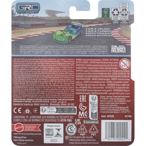 Mattel Cars. Auto Carlos HTY05