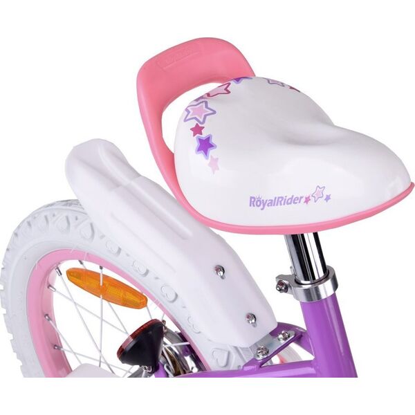Royalbaby RoyalBaby Rower dziecięcy STAR GIRL 14" koszyk kółka boczne pchacz RB14G-1