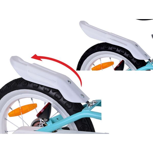 Royalbaby RoyalBaby uroczy Rower 14" Little Swan wstążki koszyk kółka boczne RB14-18
