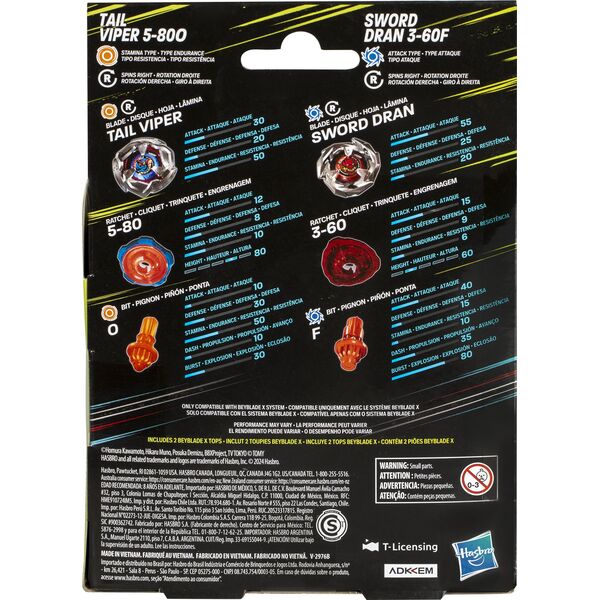 Hasbro BEYBLADE X Dual pack