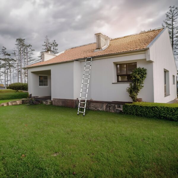 AWTools DRABEST ALUMINUM TELESCOPIC LADDER 13 steps 3.8 m HOME 125 kg