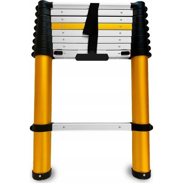 AWTools DRABEST ALUMINUM TELESCOPIC LADDER 9 steps 2.6 m MAX 150 kg