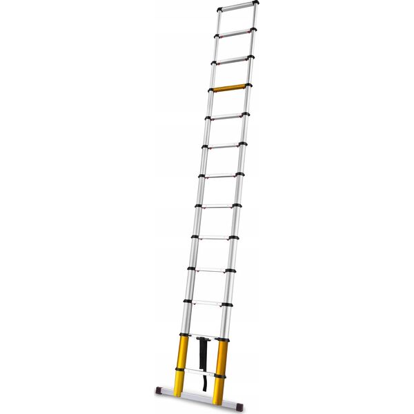 AWTools DRABEST ALUMINUM TELESCOPIC LADDER 13 steps 3.8 m MAX 150 kg