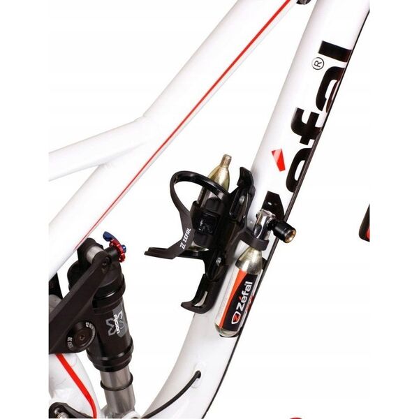 Zefal ZÉFAL Bottle cage Pulse Z2i Co2 Kit Black Composite, Strap: Nylon w. silicone. Incl. EZ Big Shot inflation & 2x25 g.