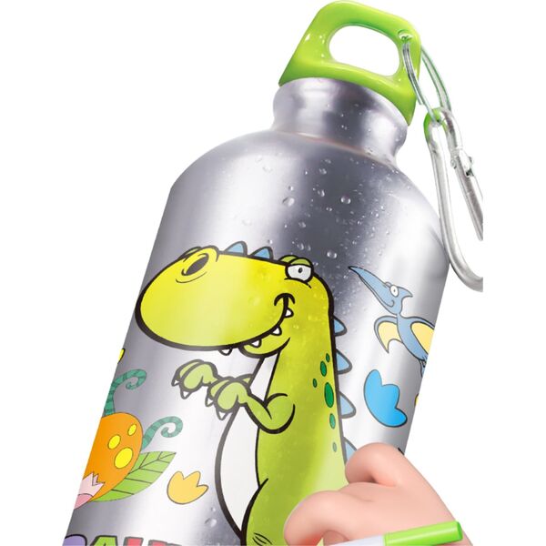 ProNice Zestaw Kreatywny Butelka Na Wodę Do Malowania Dino Diamentowa Wyklejanka 5D