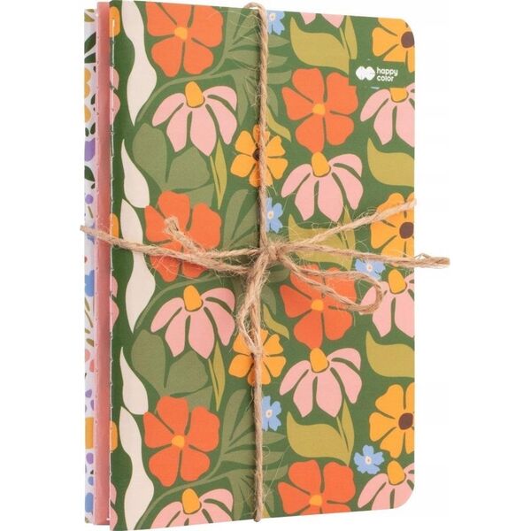 Happy Color Notes szyty A6/32K Bloom boho (3szt) HAPPY COLOR