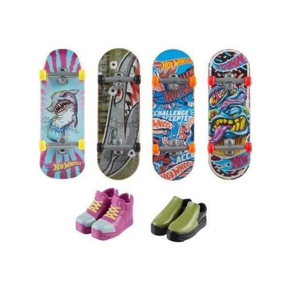 Mattel Hot Wheels Skate Deskorolka + buty 4-pak HVM15