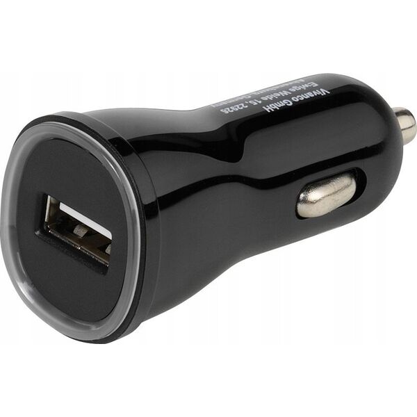 Ładowarka Vivanco Vivanco car charger USB 2.1A, black (36256)