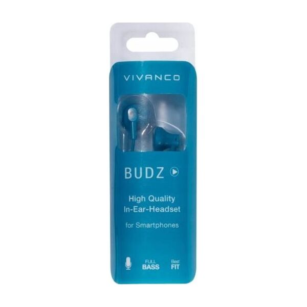 Słuchawki Vivanco Vivanco headset Budz, blue (38927)