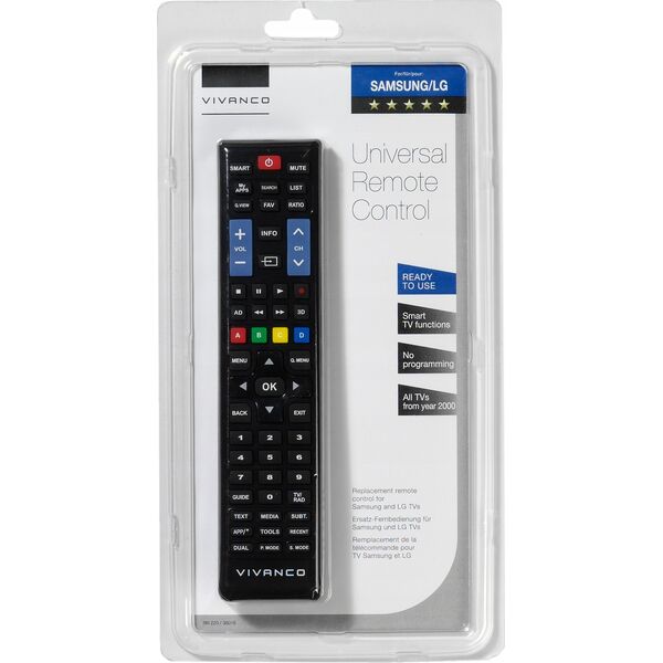 Pilot RTV Vivanco Vivanco universal remote control Samsung/LG (38016)