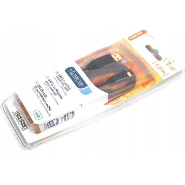 Kabel USB Vivanco Vivanco cable USB - microUSB 1.0m (45219)