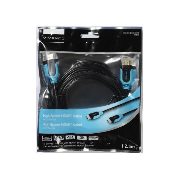 Kabel Vivanco Vivanco cable PRO HDMI - HDMI 2.5m (42956)