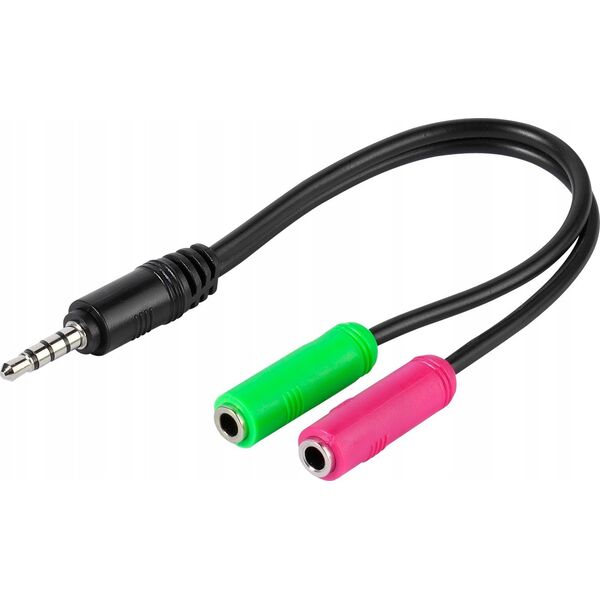 Kabel Vivanco Vivanco cable 3.5mm - 2x3.5mm 0.1m (45499)