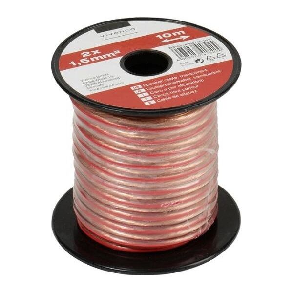 Kabel Vivanco Vivanco cable 2x1.5mm 10m spool (46822)