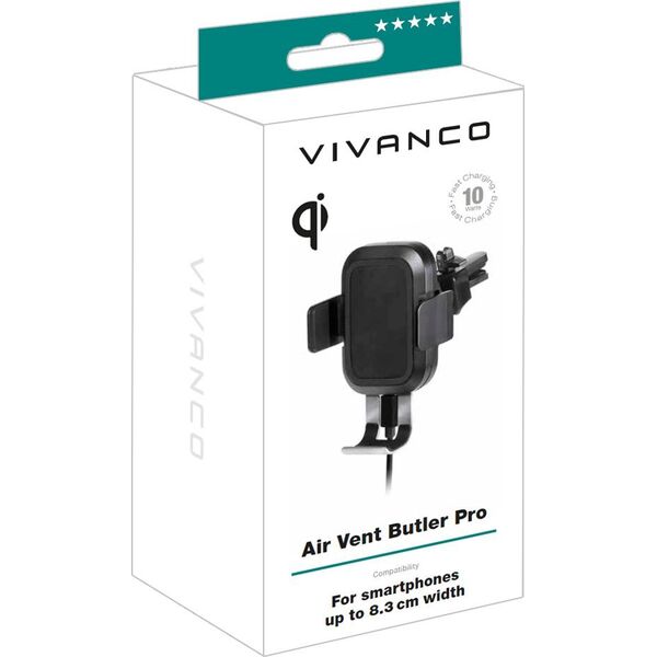 Vivanco Vivanco car phone mount Butler Pro QI (61632)