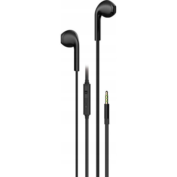 Słuchawki Vivanco Vivanco headset Stereo Earbuds, black (61740)