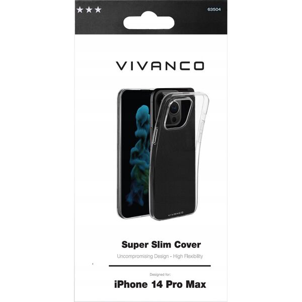Vivanco Vivanco case Super Slim Cover Apple iPhone 14 Pro Max, transparent (63504)