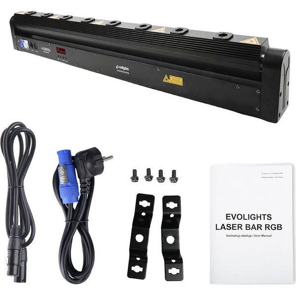 Evolights EVOLIGHTS LASER 3W RGB profesjonalne estradowe oświetlenie laserowe