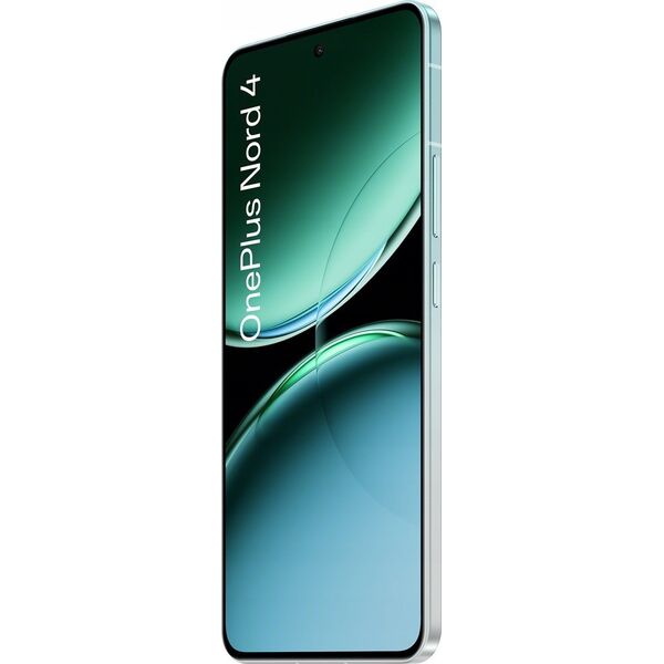 Smartfon OnePlus OnePlus Nord 4 | Oasis Green | 6.74 " | Fluid AMOLED | 1240 x 2772 pixels | Qualcomm SM7675 | Snapdragon 7+ Gen 3 (4 nm) | Internal RAM 12 GB | 256 GB | Dual SIM | 4G | 5G | Main camera resolution 50+8 MP | Secondary camera resolution 16