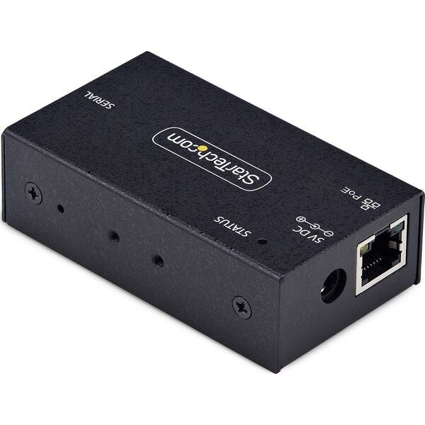 Konwerter światłowodowy StarTech StarTech I13P-SERIAL-ETHERNET konwerter szeregowy/repeater/izolator RS-232 RJ-45 Czarny