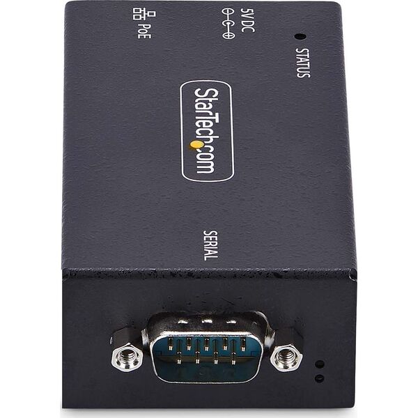 Konwerter światłowodowy StarTech StarTech I13P-SERIAL-ETHERNET konwerter szeregowy/repeater/izolator RS-232 RJ-45 Czarny