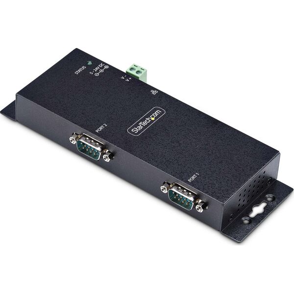 Konwerter światłowodowy StarTech StarTech I23-SERIAL-ETHERNET konwerter szeregowy/repeater/izolator RS-232 RJ-45 Czarny