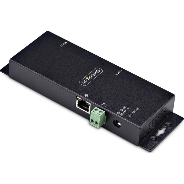 Konwerter światłowodowy StarTech StarTech I23-SERIAL-ETHERNET konwerter szeregowy/repeater/izolator RS-232 RJ-45 Czarny