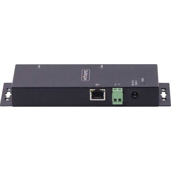 Konwerter światłowodowy StarTech StarTech I23-SERIAL-ETHERNET konwerter szeregowy/repeater/izolator RS-232 RJ-45 Czarny