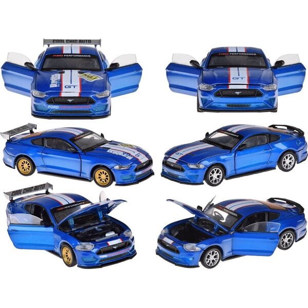Jokomisiada Zestaw Metalowe auto TUNING licencjonowane Ford Mustang GT 1:42 ZA5057