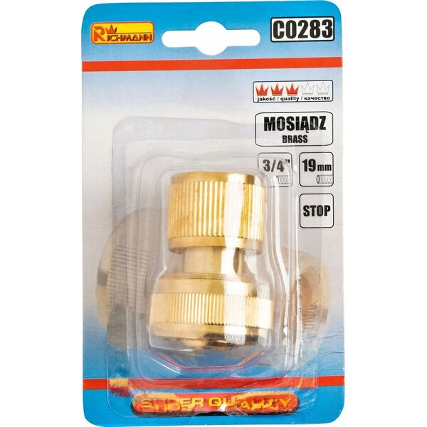 XTline Brass two way connector 1/2''