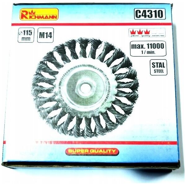Richmann Flat spin wire brush 115 x 22.2 mm. Richmann