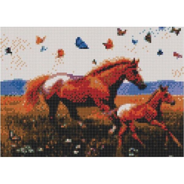 Norimpex Mozaika diamentowa 5D - Konie 40x30cm