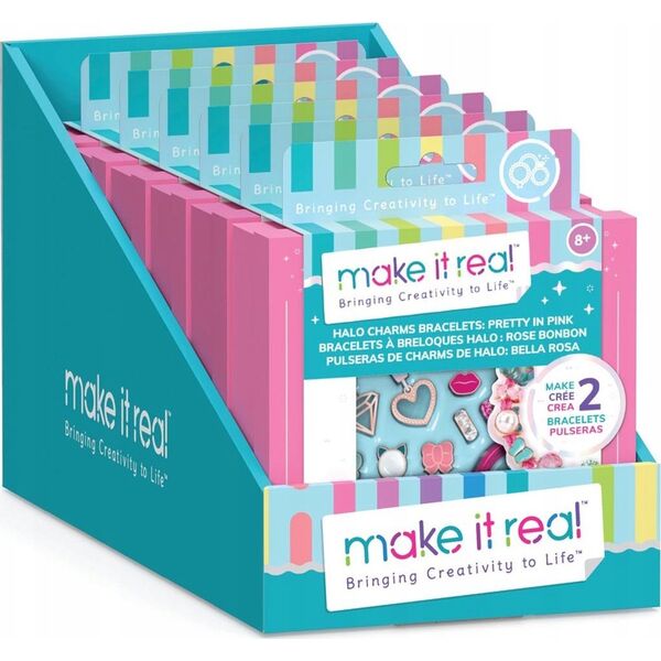 Make it real MAKE IT REAL Zestaw Bransoletek Pretty in Pink, zabawka kreatywna