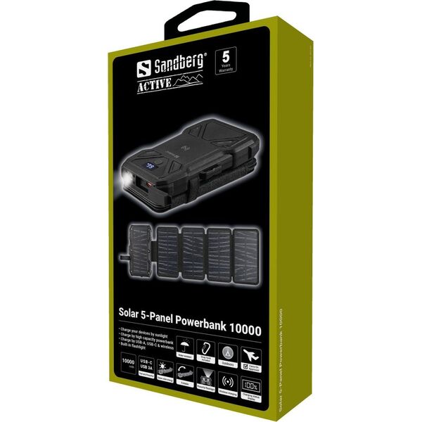 Powerbank Sandberg Solar 5-Panel Powerbank 10000