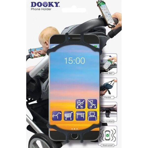 Xplorys Dooky - Uniwersalny uchwyt na telefon - black U