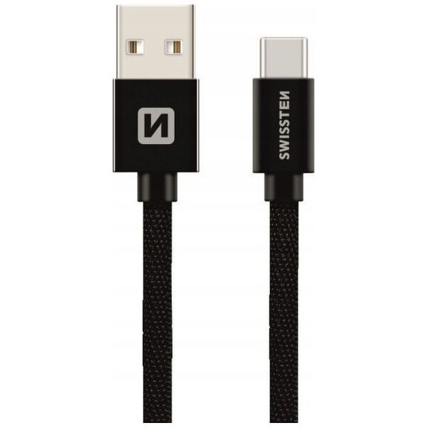 Kabel USB Swissten Swissten 71521101 kabel USB 0,2 m USB A USB C Czarny