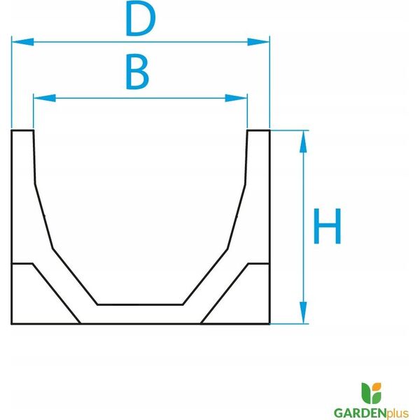 ACO DRAIN CHAN WITH GALV STEEL GRAT 1.0M H90