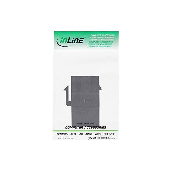 Adapter AV InLine InLine® HDMI Keystone Snap-In module, 4K/60Hz, HDMI AF/AF black
